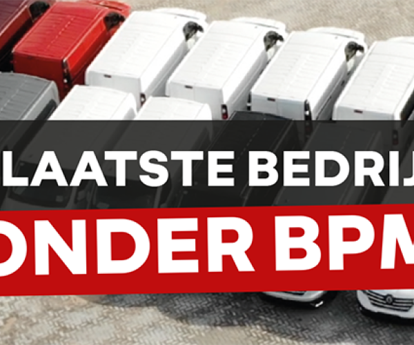 Voorraadactie BPM vrije bedrijfswagens