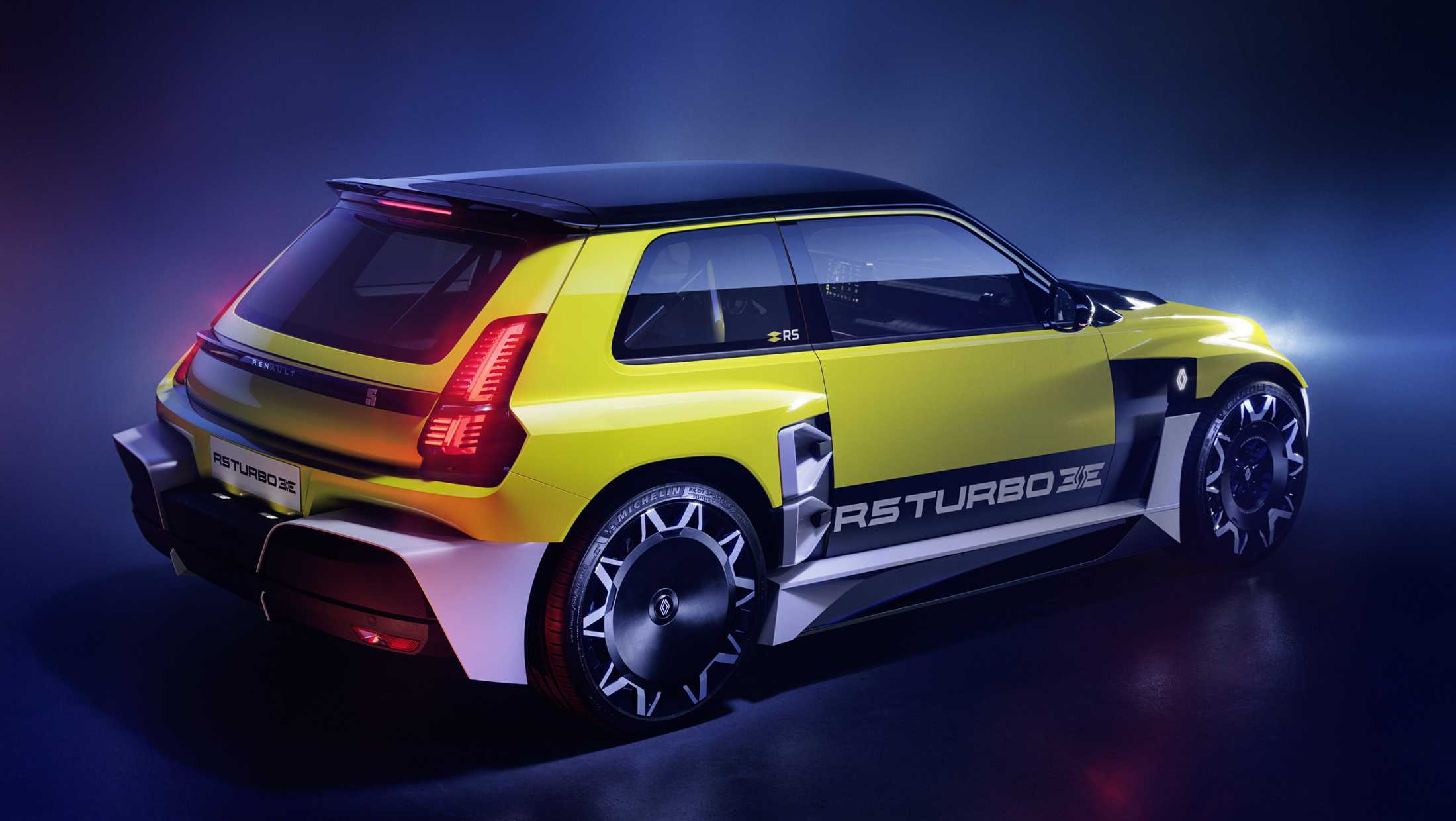 Renault 5 Turbo 3E - zijkant achter