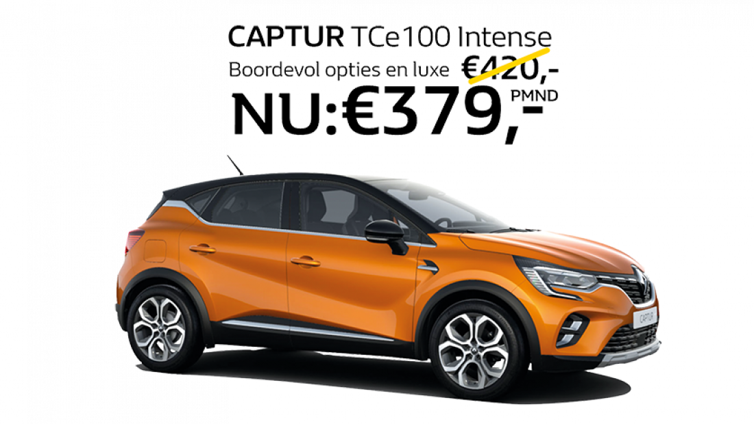 Renault Captur private lease actie