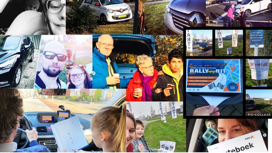 ABD Renault rally rit fotocollage